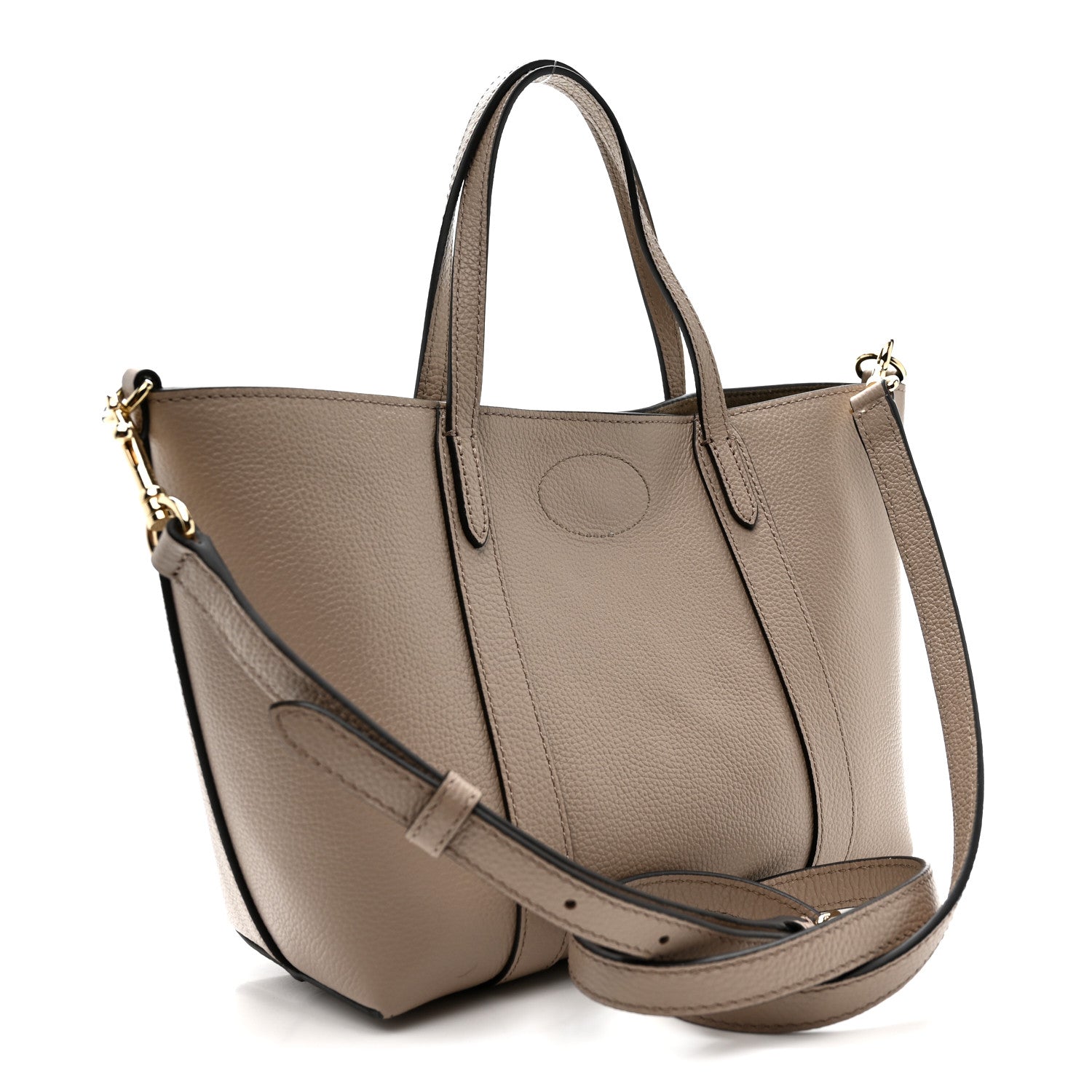 Mulberry Heavy Grain Mini Bayswater Tote Cashmere Taupe 3 of 10