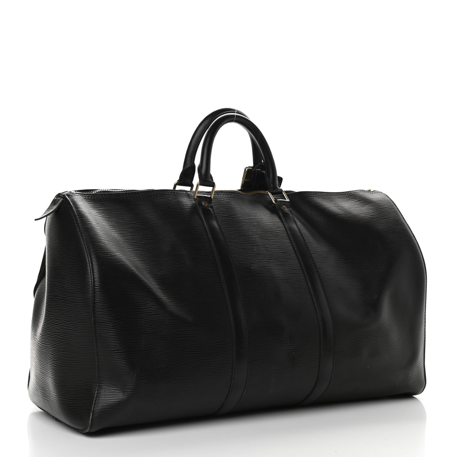 Louis Vuitton Epi Keepall 50 Black 2 of 8