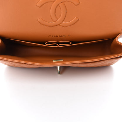 Chanel Caviar Quilted Medium Double Flap Light Brown 5 of 10