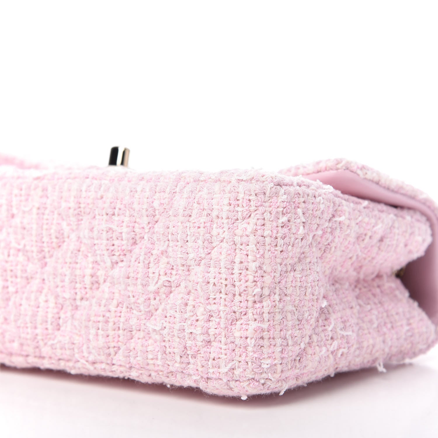 Chanel Tweed Quilted Mini Rectangular Flap Pink 7 of 11