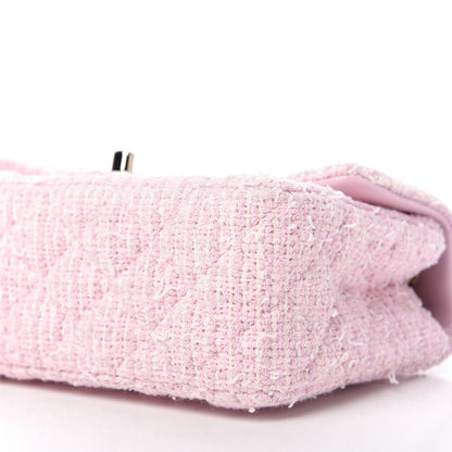 Chanel Tweed Quilted Mini Rectangular Flap Pink 7 of 11
