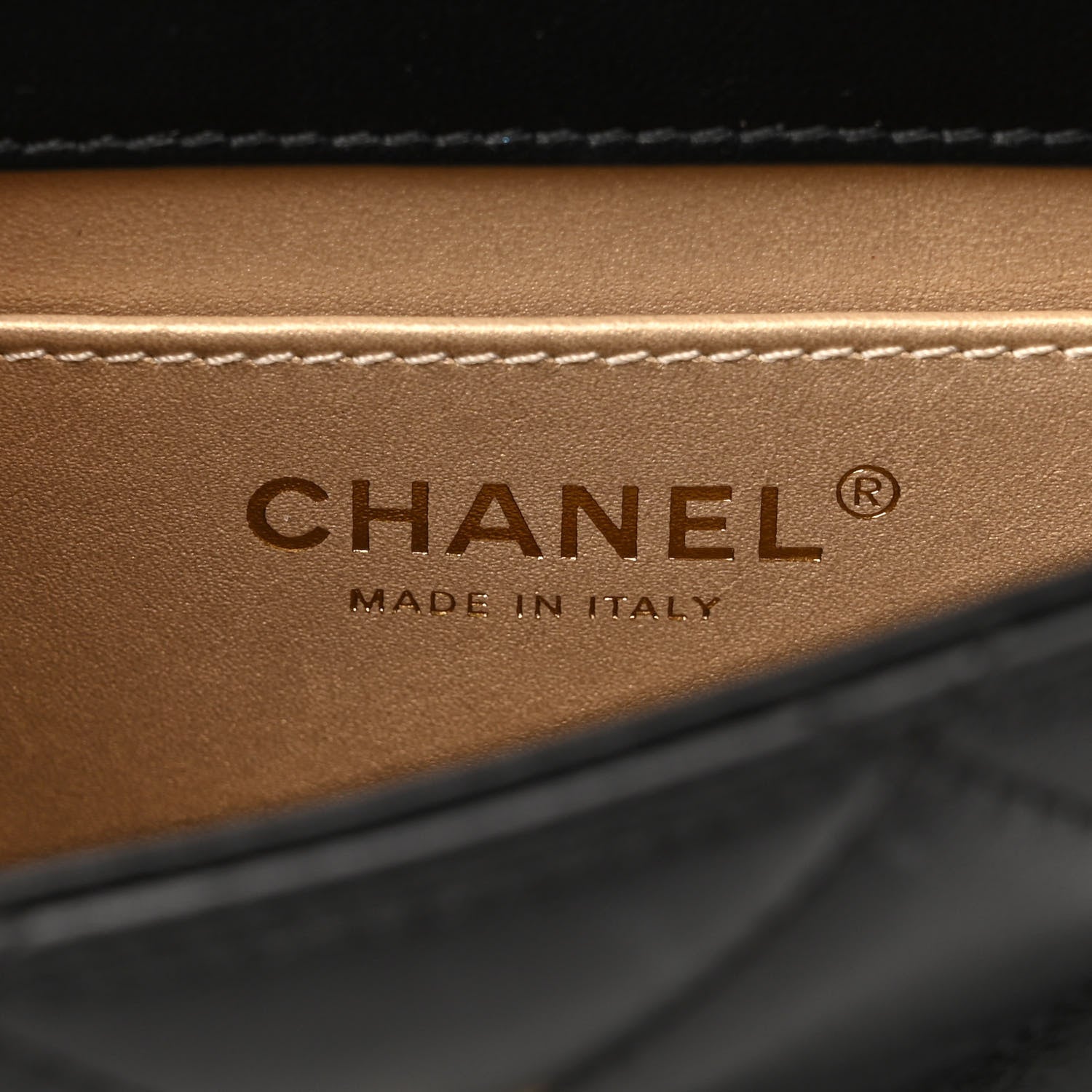 Chanel Lambskin Quilted Mini CC Crystal Logo Chain Flap Black 6 of 11