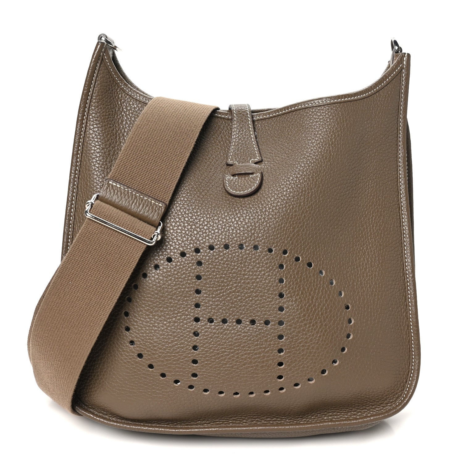 Hermes Taurillon Clemence EVELYNE III PM Etoupe 1 of 11