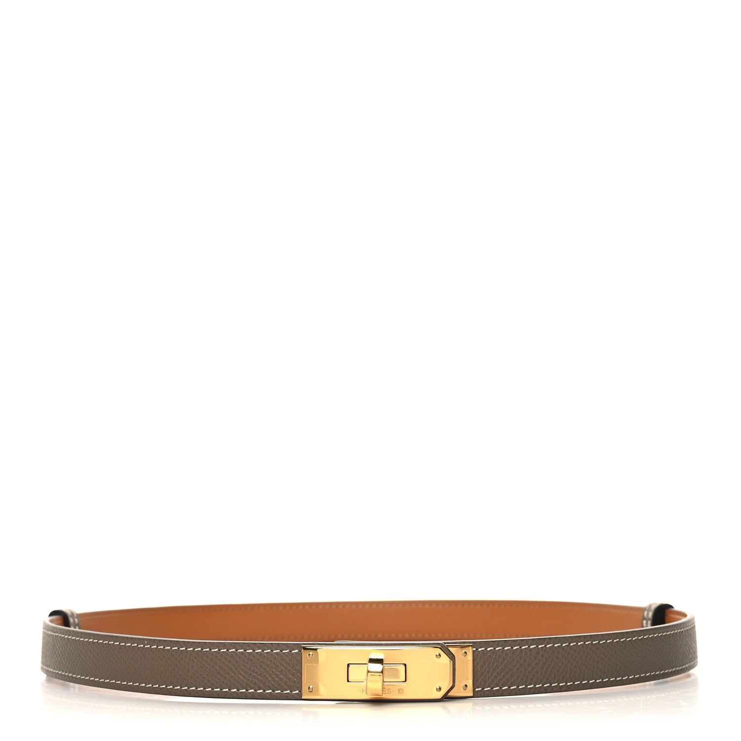 Hermes Epsom Kelly Belt Etoupe 1 of 3