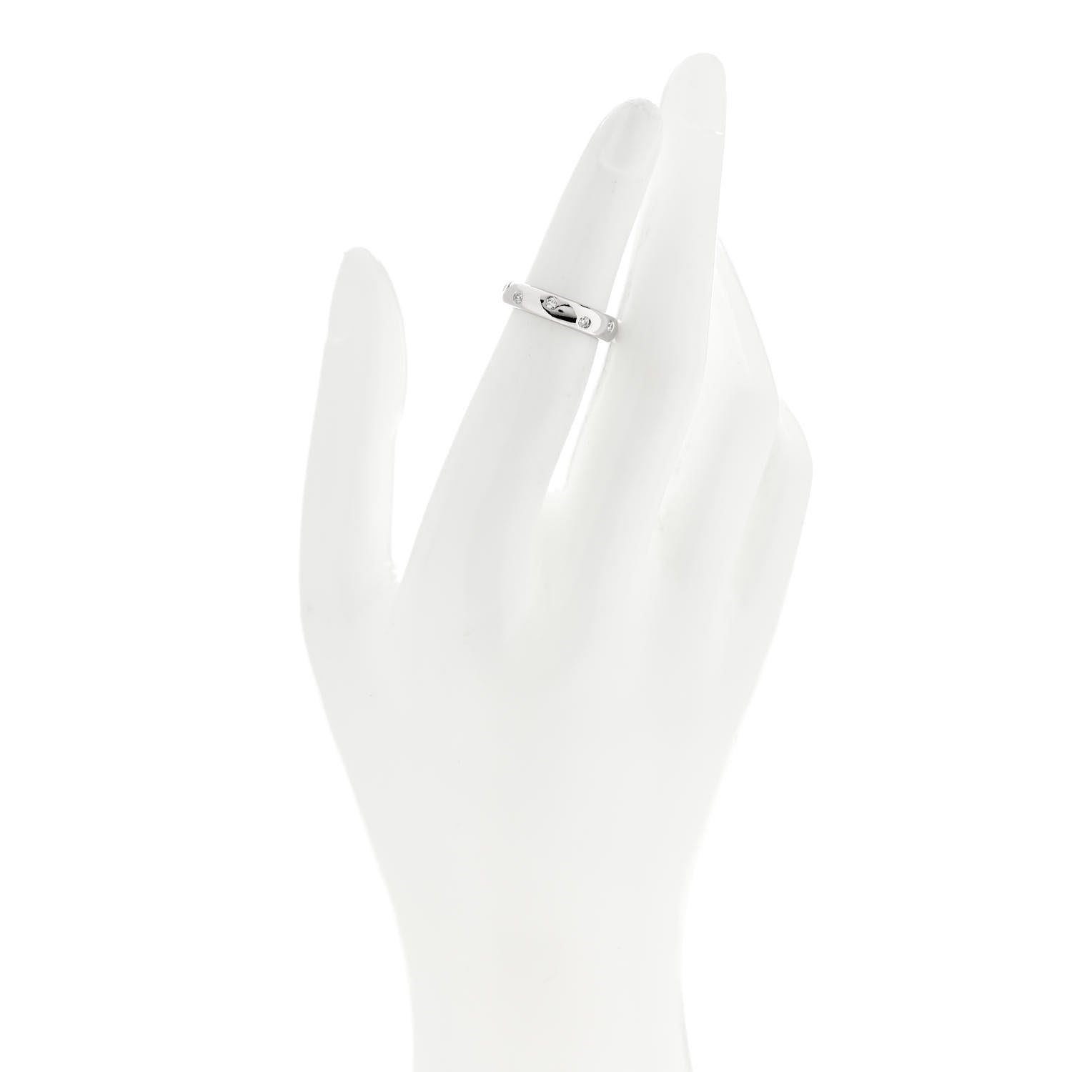 Tiffany Platinum Diamond 4mm Etoile Band Ring 47 4.25 2 of 5