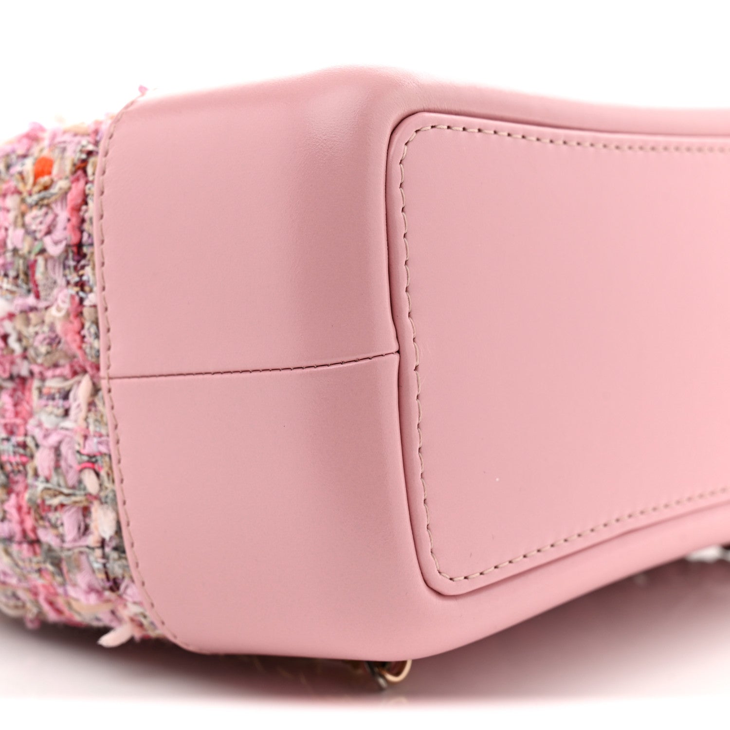Chanel Tweed Calfskin Quilted Gabrielle Backpack Pink 9 of 11
