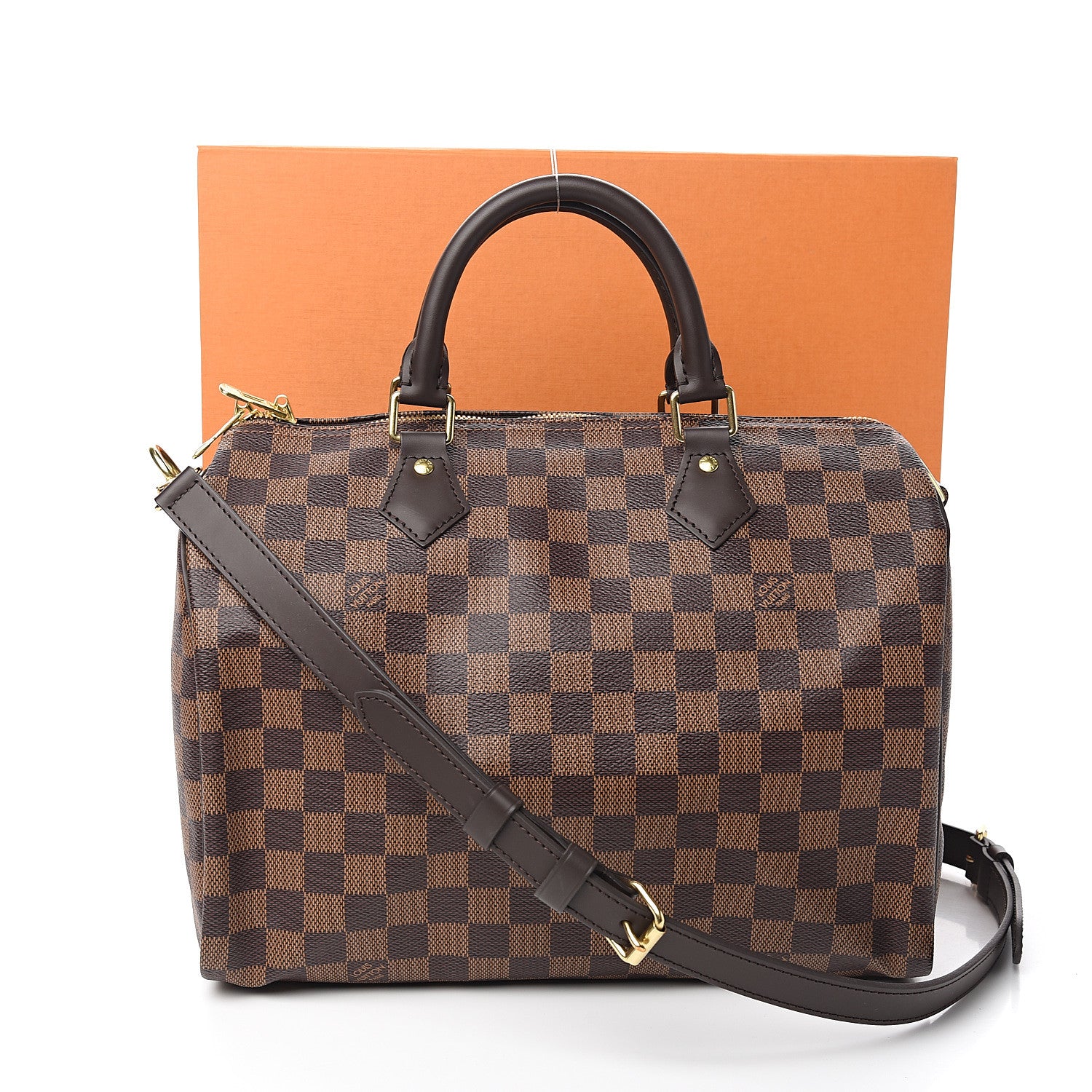 Louis Vuitton Damier Ebene Speedy Bandouliere 30 10 of 10