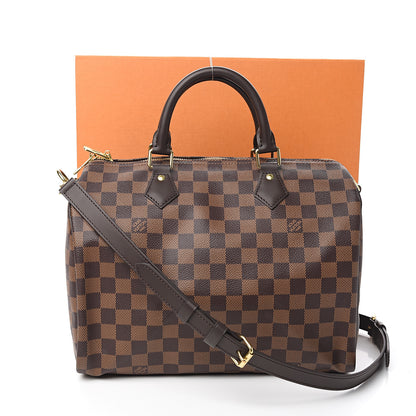 Louis Vuitton Damier Ebene Speedy Bandouliere 30 10 of 10