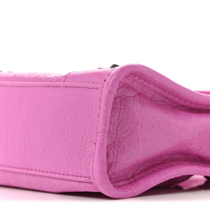 Balenciaga Agneau Arena Classic Hardware Nano Le City White Fuchsia 10 of 12