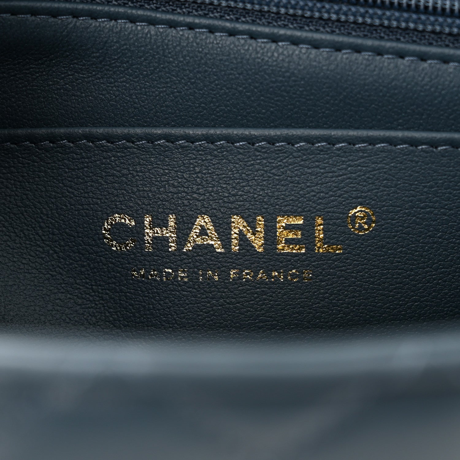 Chanel Lambskin Quilted Mini Top Handle Rectangular Flap Blue 6 of 11