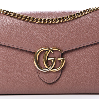 Gucci Cellarius Calfskin GG Marmont Chain Wallet Rosy Phard 7 of 10