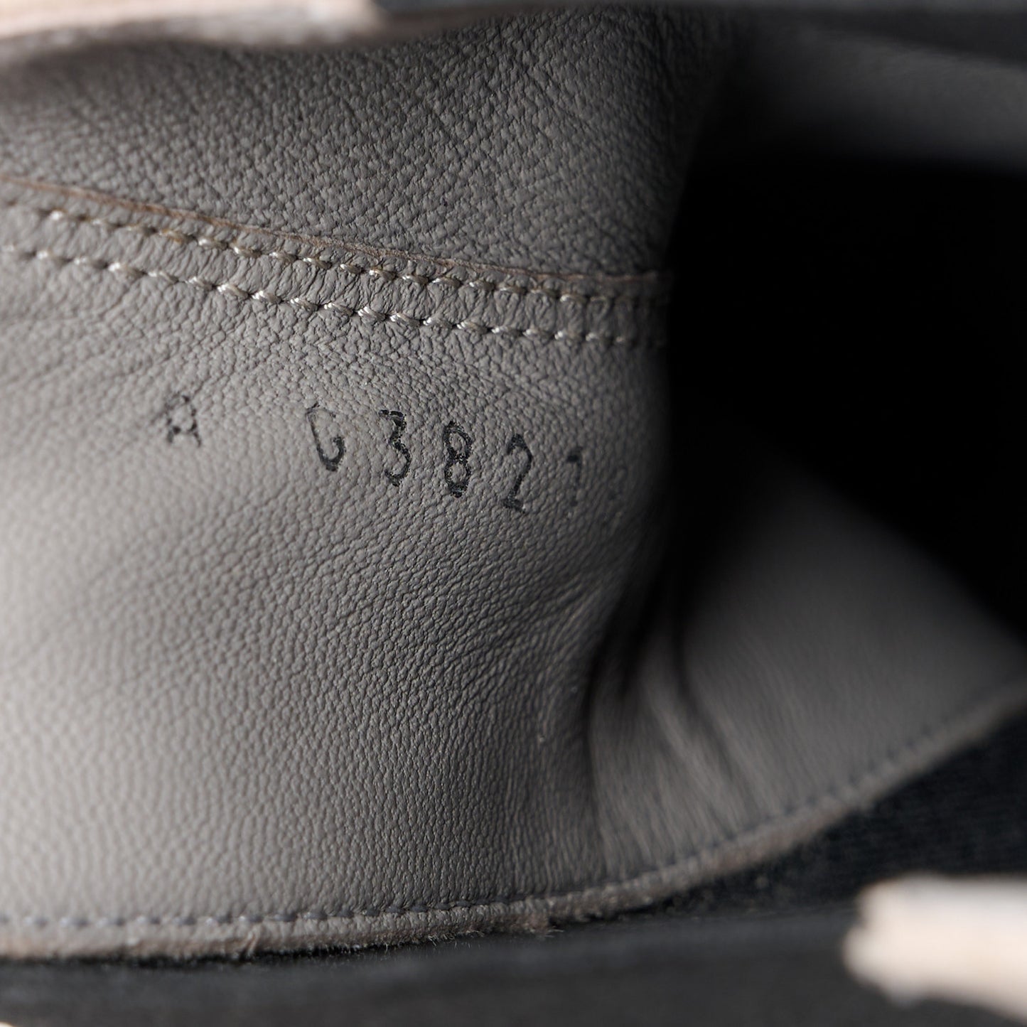 Suede Calfskin Grosgrain Cap Toe CC Ankle Boots 39.5 Light Grey Black