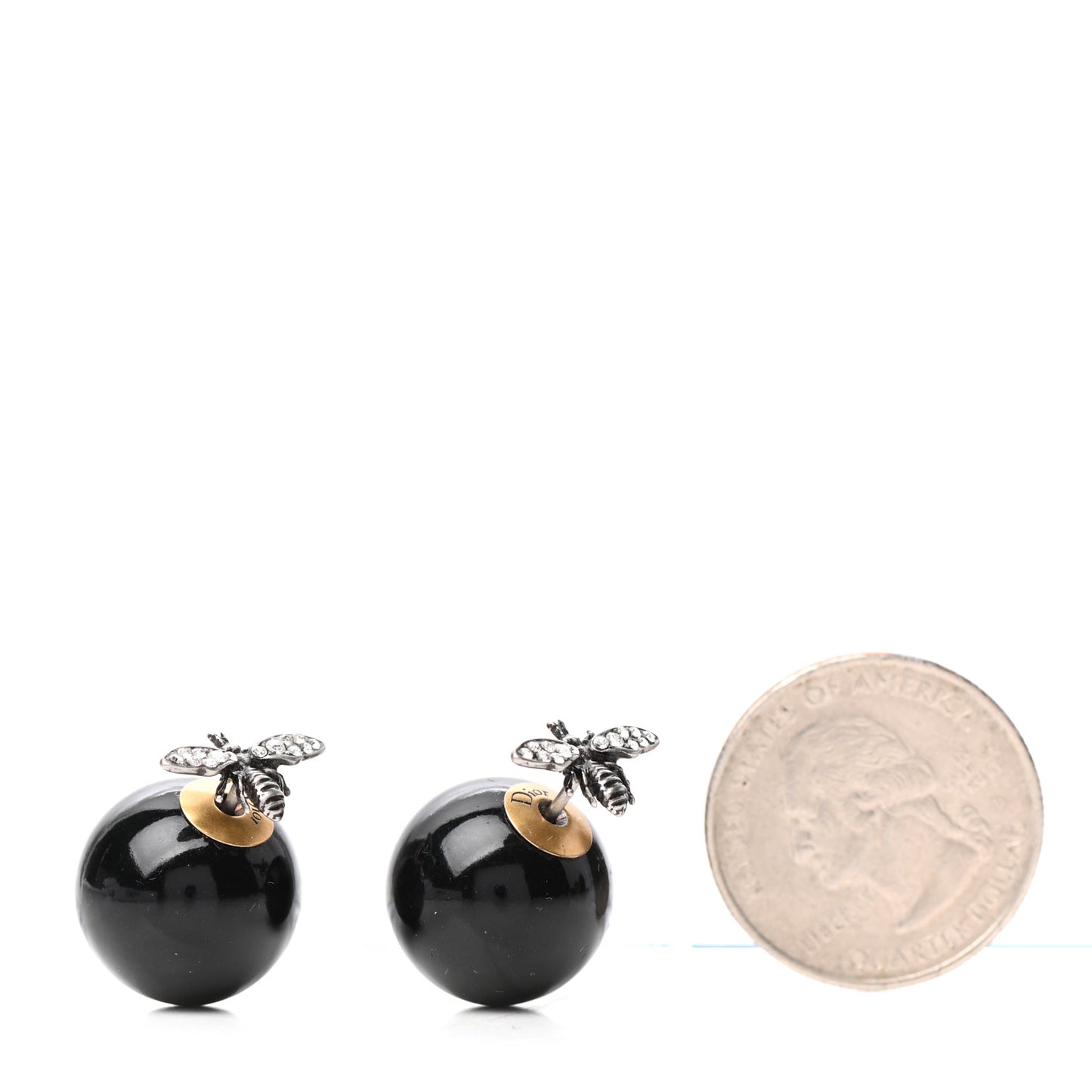 Mise En Dior Tribal Bee Earrings Black