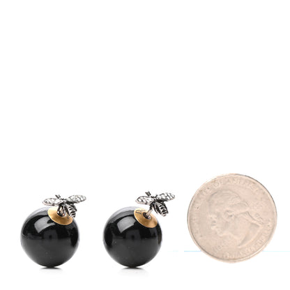 Christian Dior Mise En Dior Tribal Bee Earrings Black 2 of 5