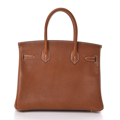 Hermes Natural Barenia Faubourg Birkin 30 Fauve 4 of 34