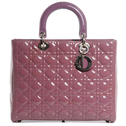 Christian Dior Patent Cannage Large Lady Dior 1 of 7