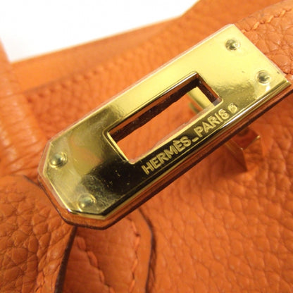 Hermes Taurillon Clemence Birkin 25 Orange 10 of 12