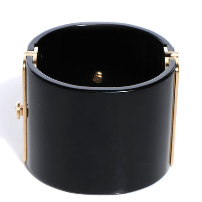 Chanel Resin CC Cabochon Cuff Black 5 of 6