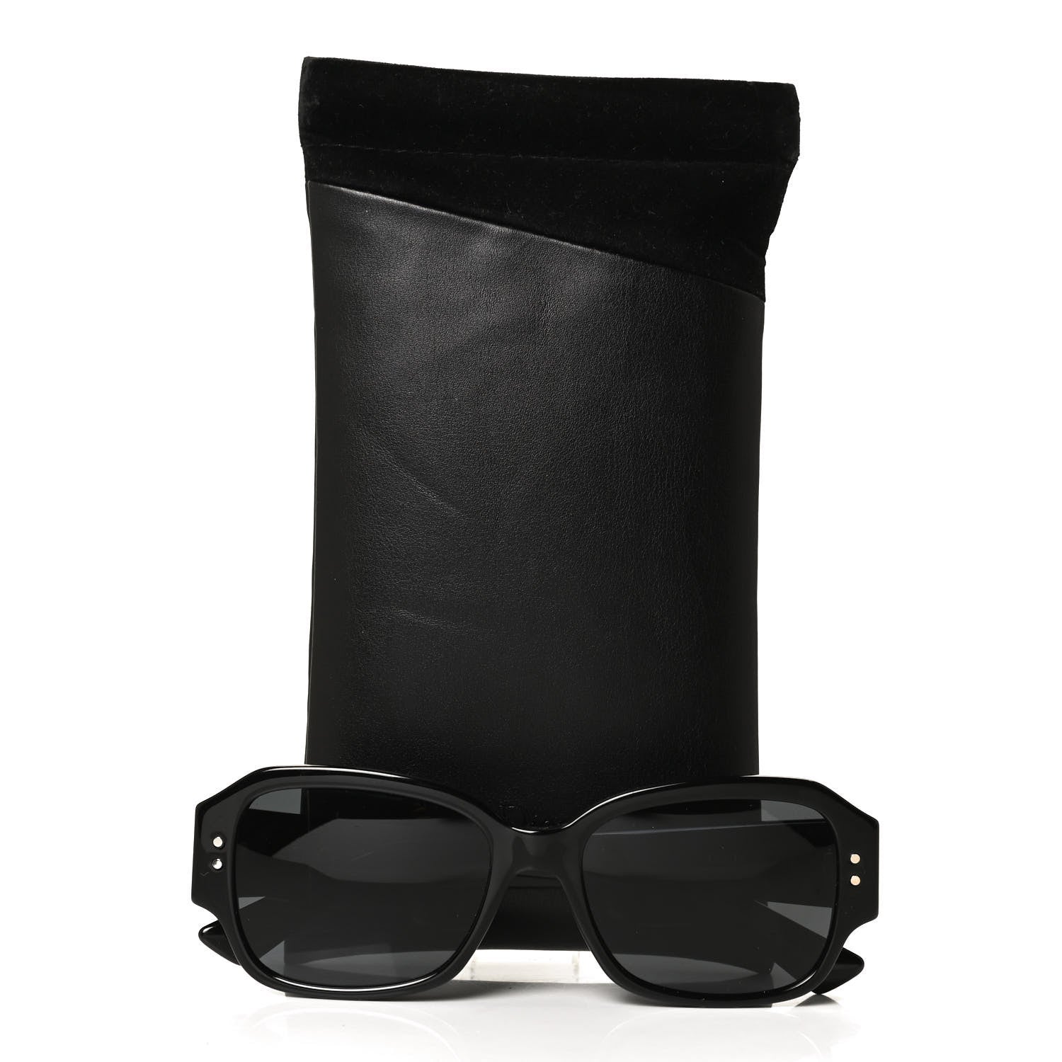 Christian Dior Acetate Cannage Lady Dior Studs 5 Sunglasses Black 9 of 9
