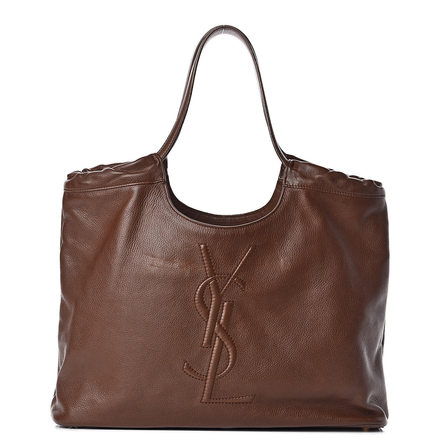 Calfskin Belle de Jour Cabas Tote Brown
