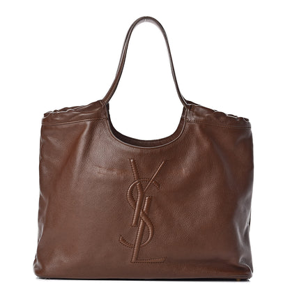 Saint Laurent Calfskin Belle de Jour Cabas Tote Brown 1 of 14