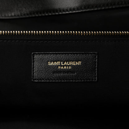 Saint Laurent Lambskin Quilted Maxi Icare Shopping Tote Black 7 of 11