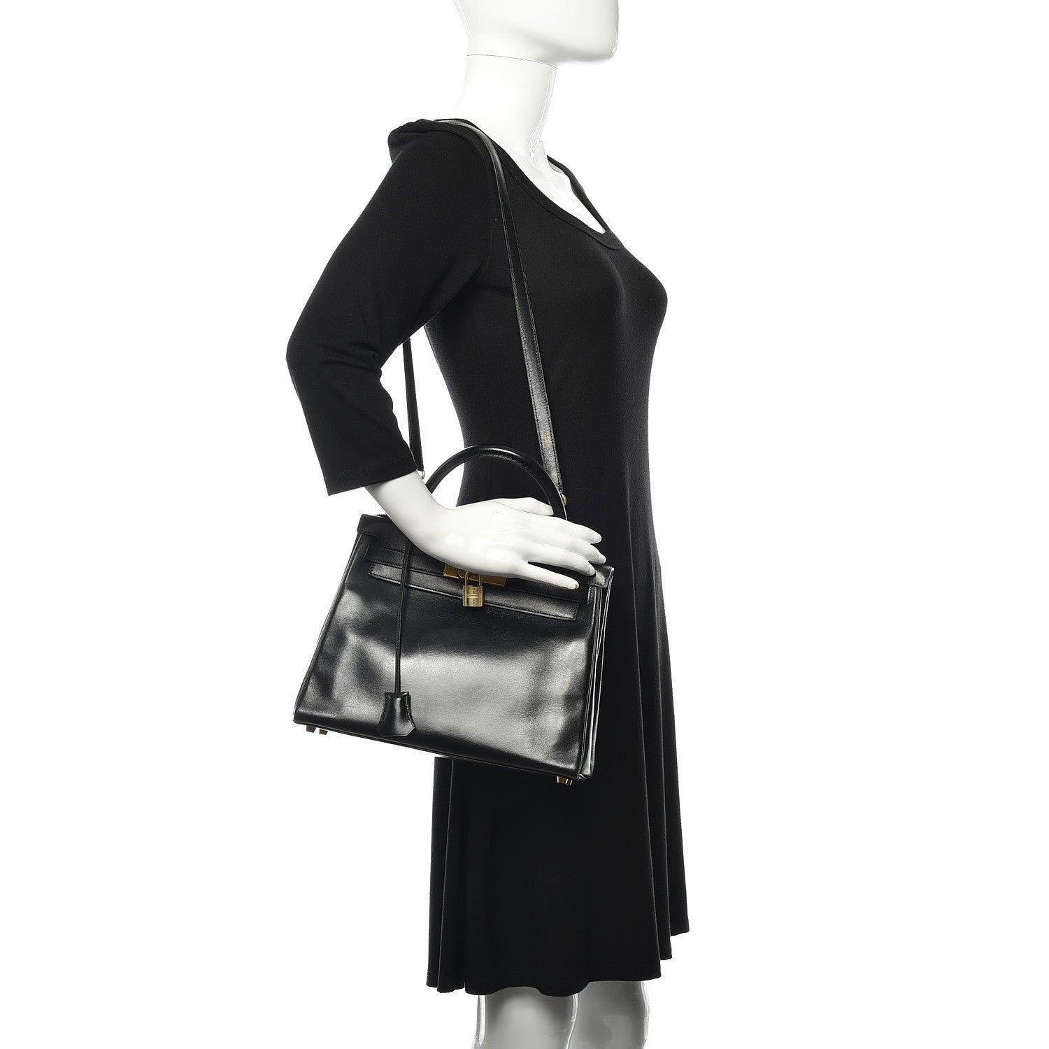 Hermes Box Kelly Retourne 28 Black 2 of 41