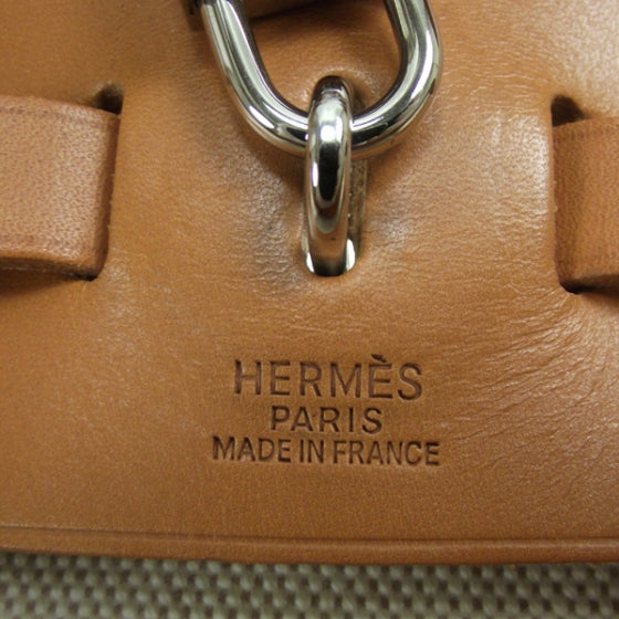Hermes Toile HERBAG Oatmeal 8 of 11