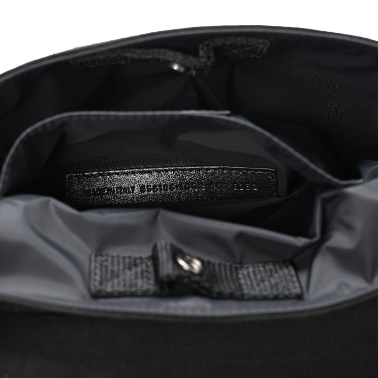 Balenciaga Canvas Pierced Army Messenger Bag Black 7 of 10