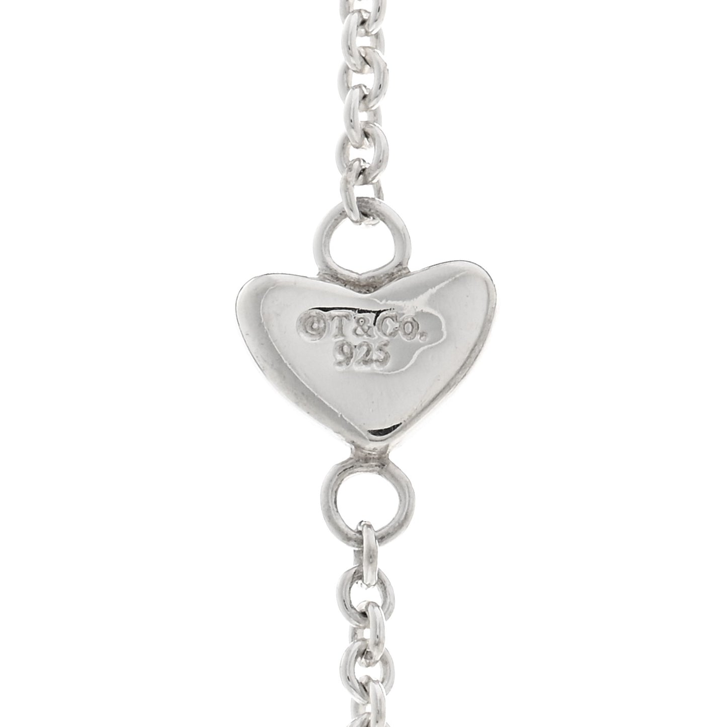 Sterling Silver Heart Lariat Necklace