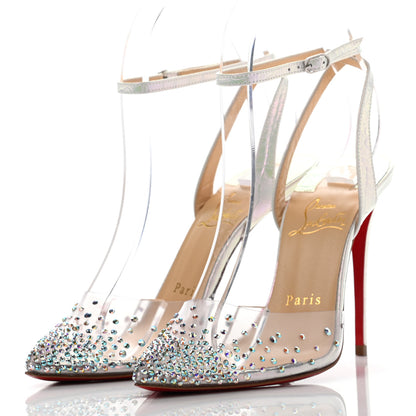 Christian Louboutin PVC Calf Alicoco Spikaqueen 100 Pumps 36.5 Version White 3 of 6
