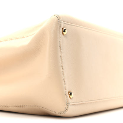 Chanel Calfskin Cerf Executive Shopper Tote Beige Clair 10 of 11