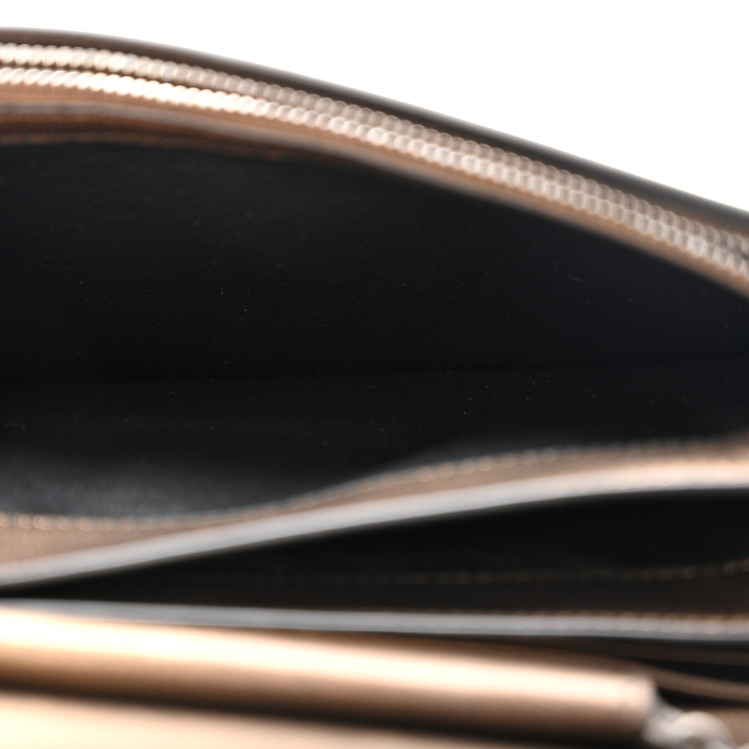 Bottega Veneta Metallic Nappa Intrecciato Continental Wallet on Chain Dark Copper 6 of 14
