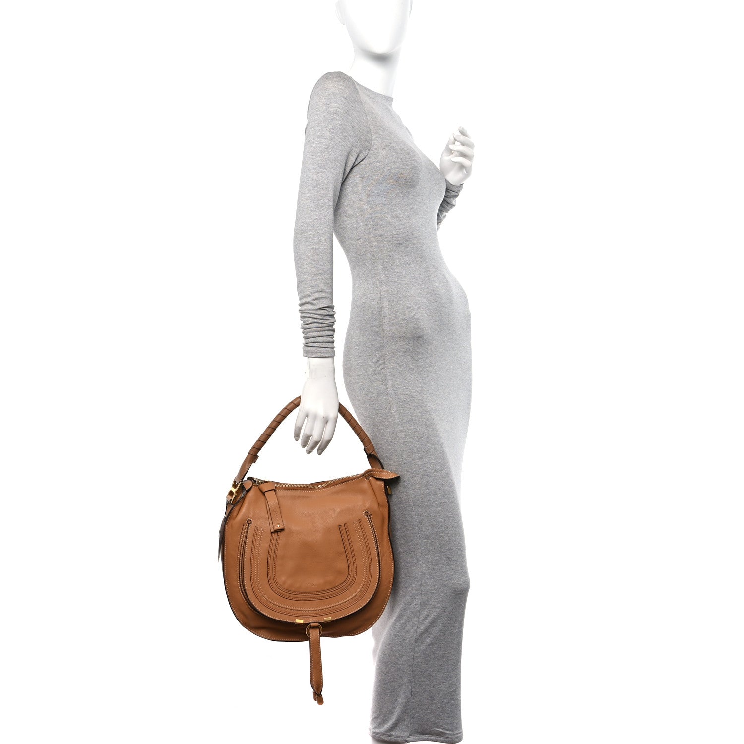 Chloe Calfskin Medium Marcie Hobo Nude 2 of 10