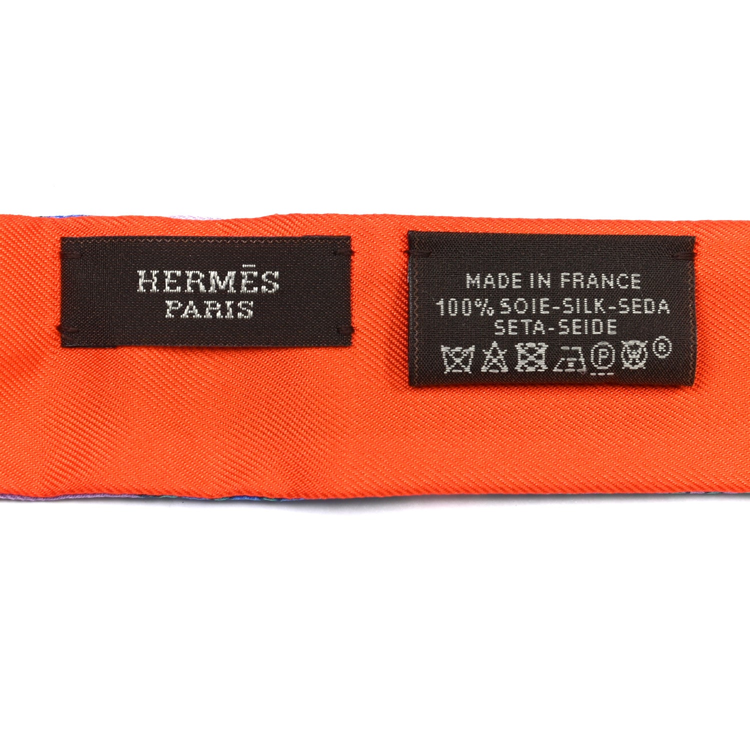 Hermes Silk Animapolis Twillon Orange Vert Bleu 3 of 3