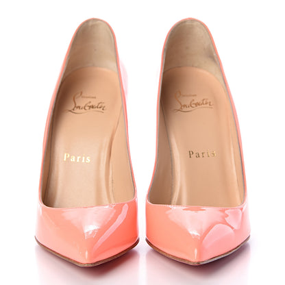 Christian Louboutin Patent Pigalle Follies 100 Pumps 35.5 Flamingo 2 of 11