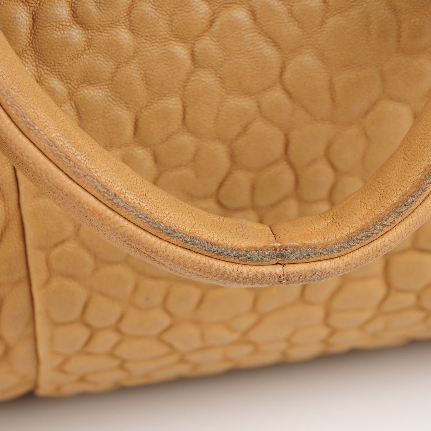 Pebbled Lambskin Rocco Latte