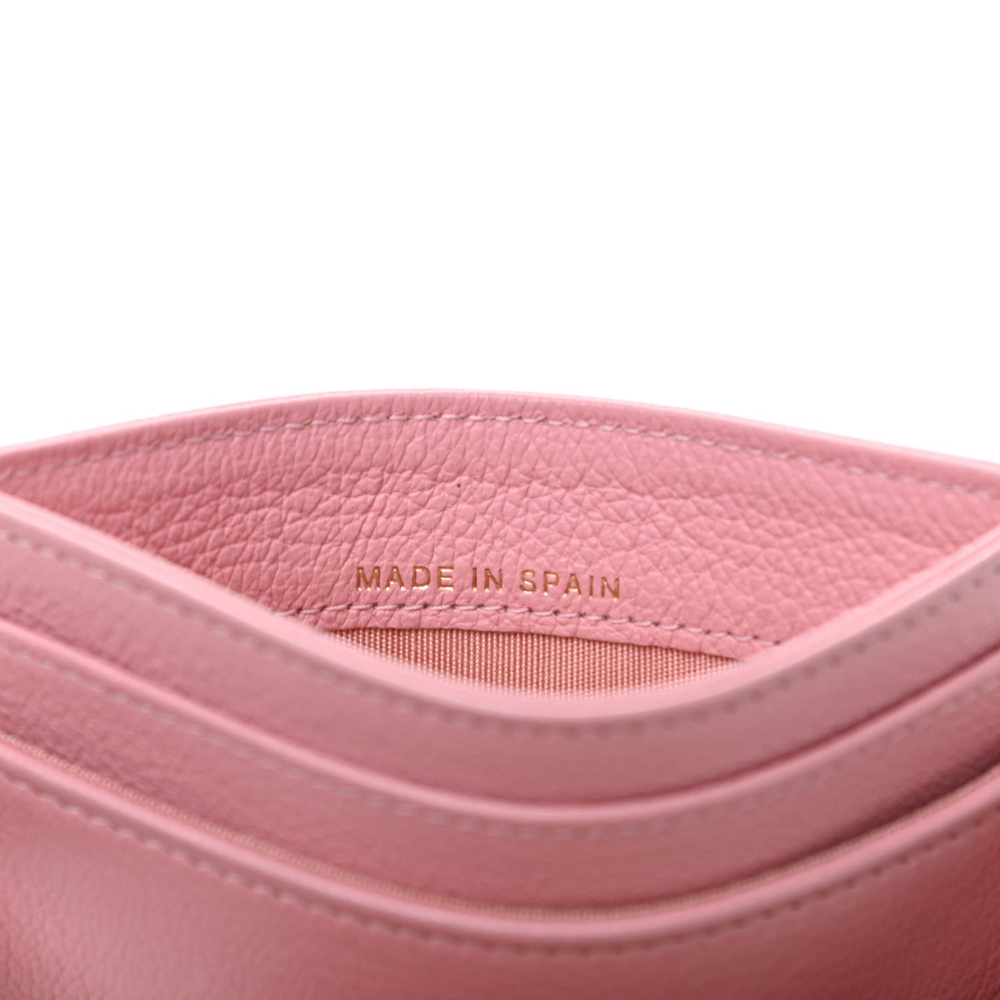 Goatskin Timeless CC Card Holder Light Pink