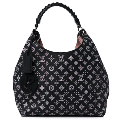 Louis Vuitton Mahina Carmel Hobo PM Black 1 of 8
