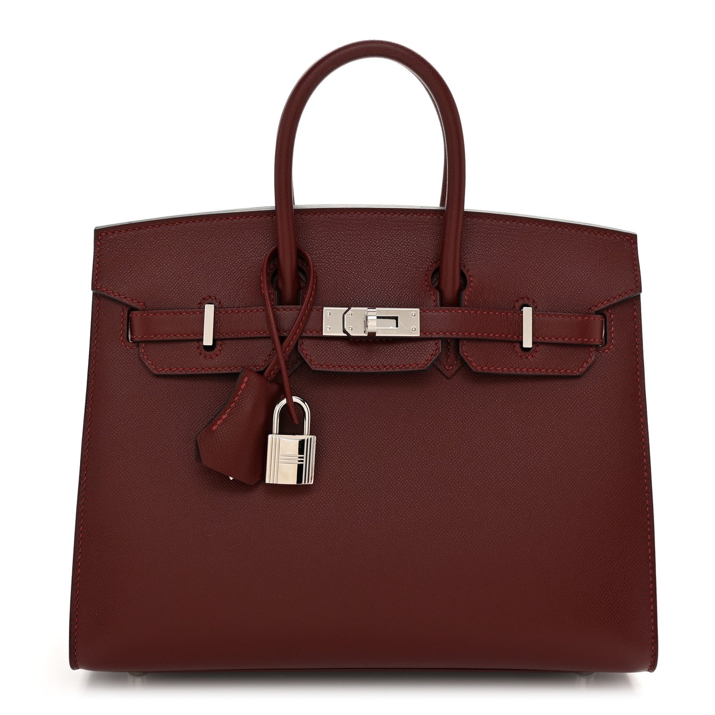 Madame Calfskin Birkin Sellier 25 Rouge H