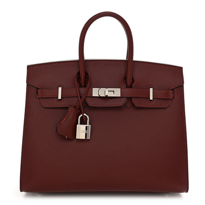 Hermes Madame Calfskin Birkin Sellier 25 Rouge H 1 of 13