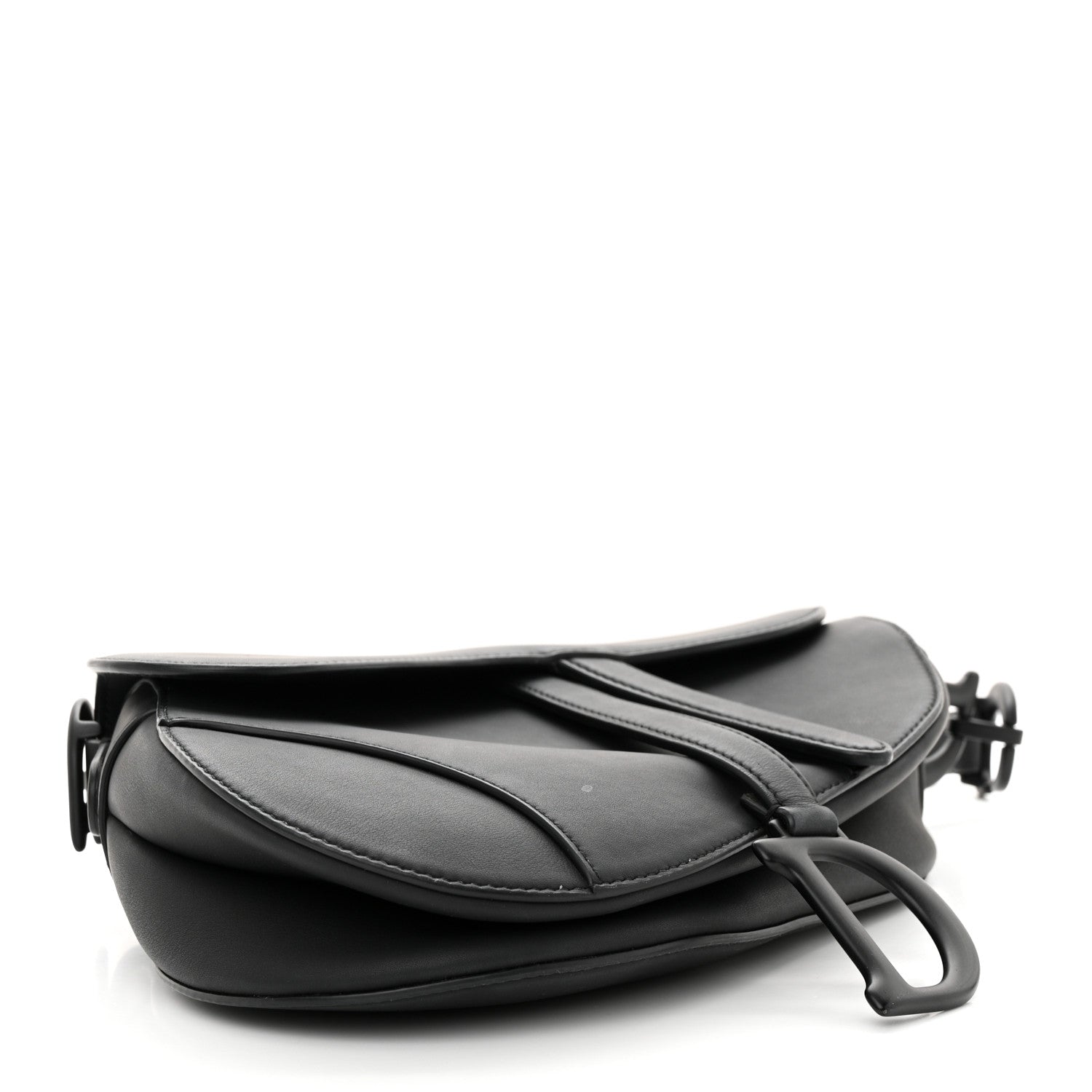 Christian Dior Ultra Matte Calfskin Saddle Bag Black 4 of 13