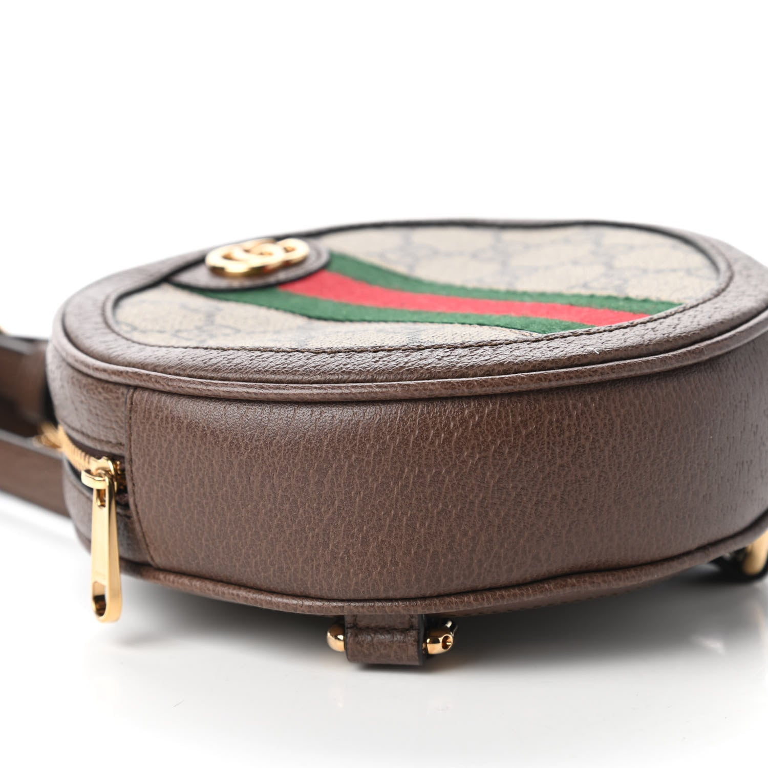 Gucci GG Supreme Monogram Web Mini Ophidia Round Backpack Brown 6 of 11