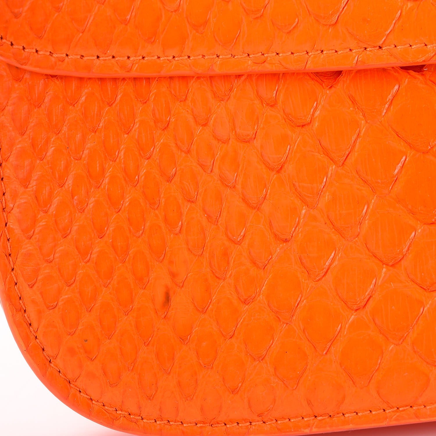 Celine Python Medium Classic Box Flap Bag Red 11 of 12