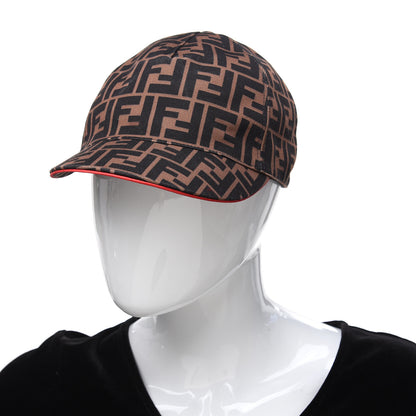 Fendi Canvas FF Reloaded Baseball Hat Tobacco Red 2 of 8