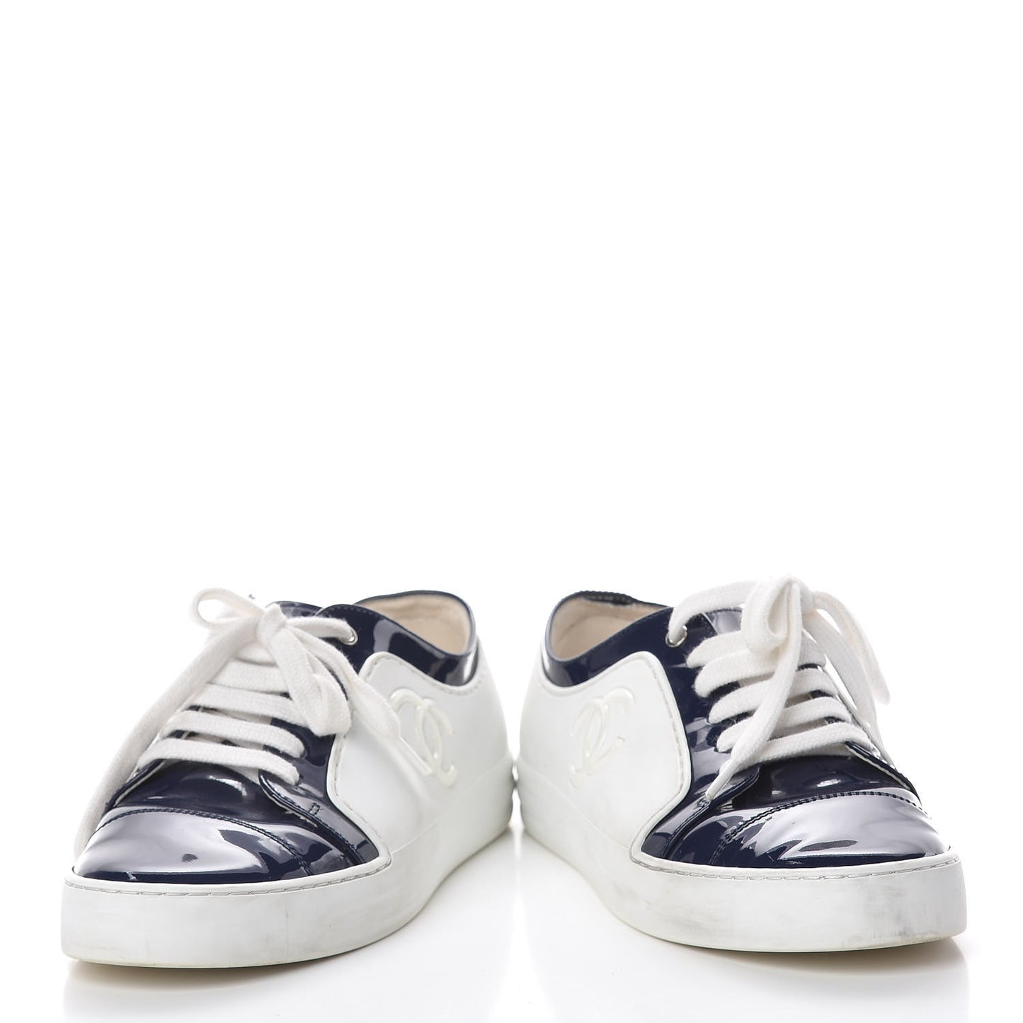 Patent CC Sneakers 36.5 Navy White
