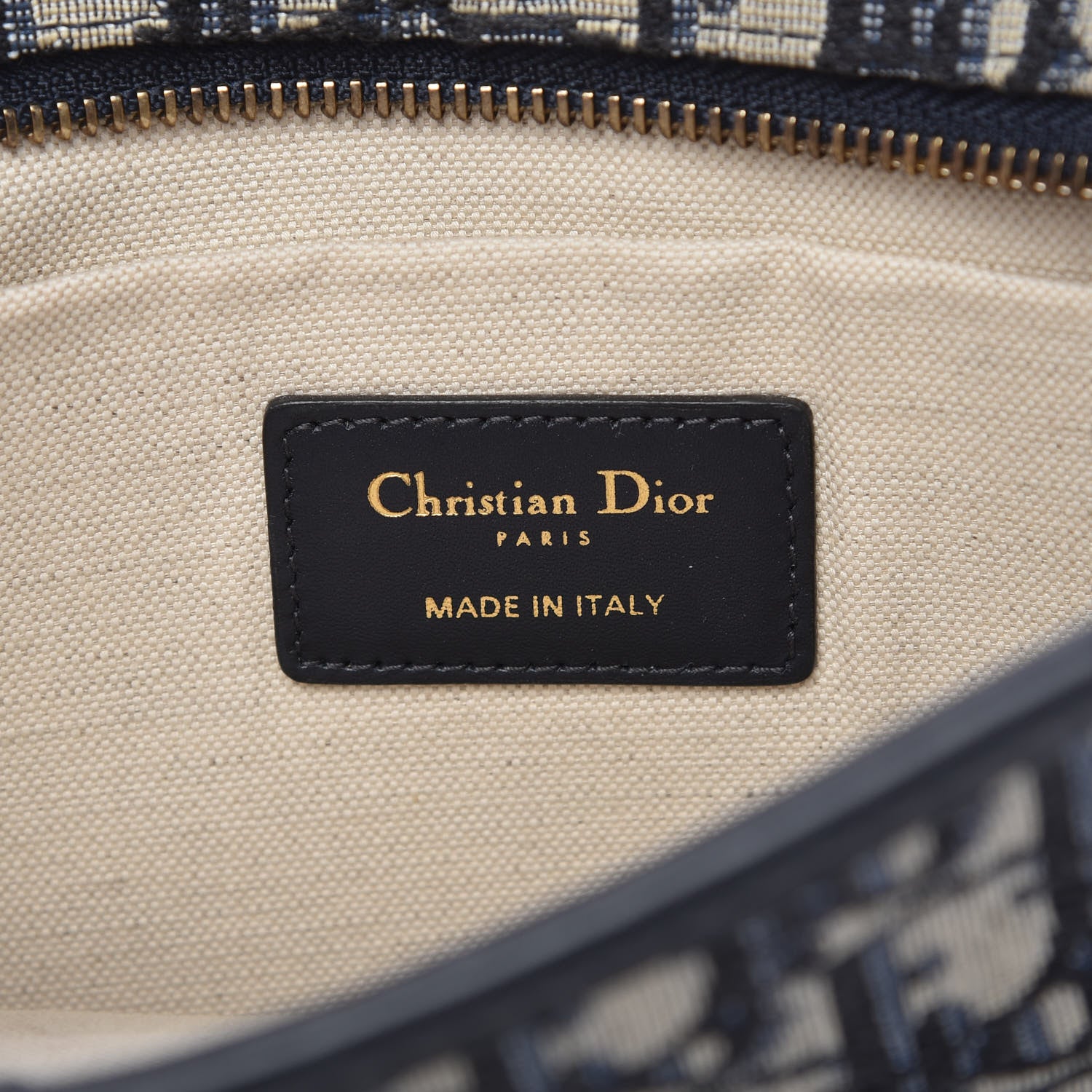 Christian Dior Oblique Diorquake Clutch Blue 8 of 8