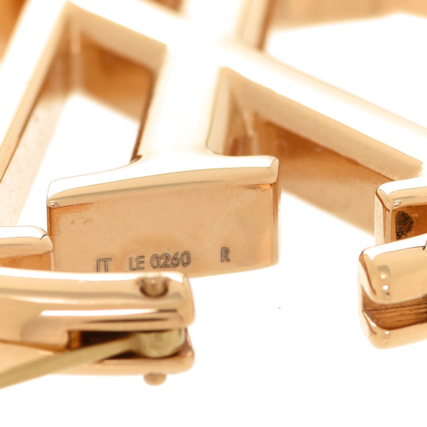 Metal Louise Hoop Earrings Gold