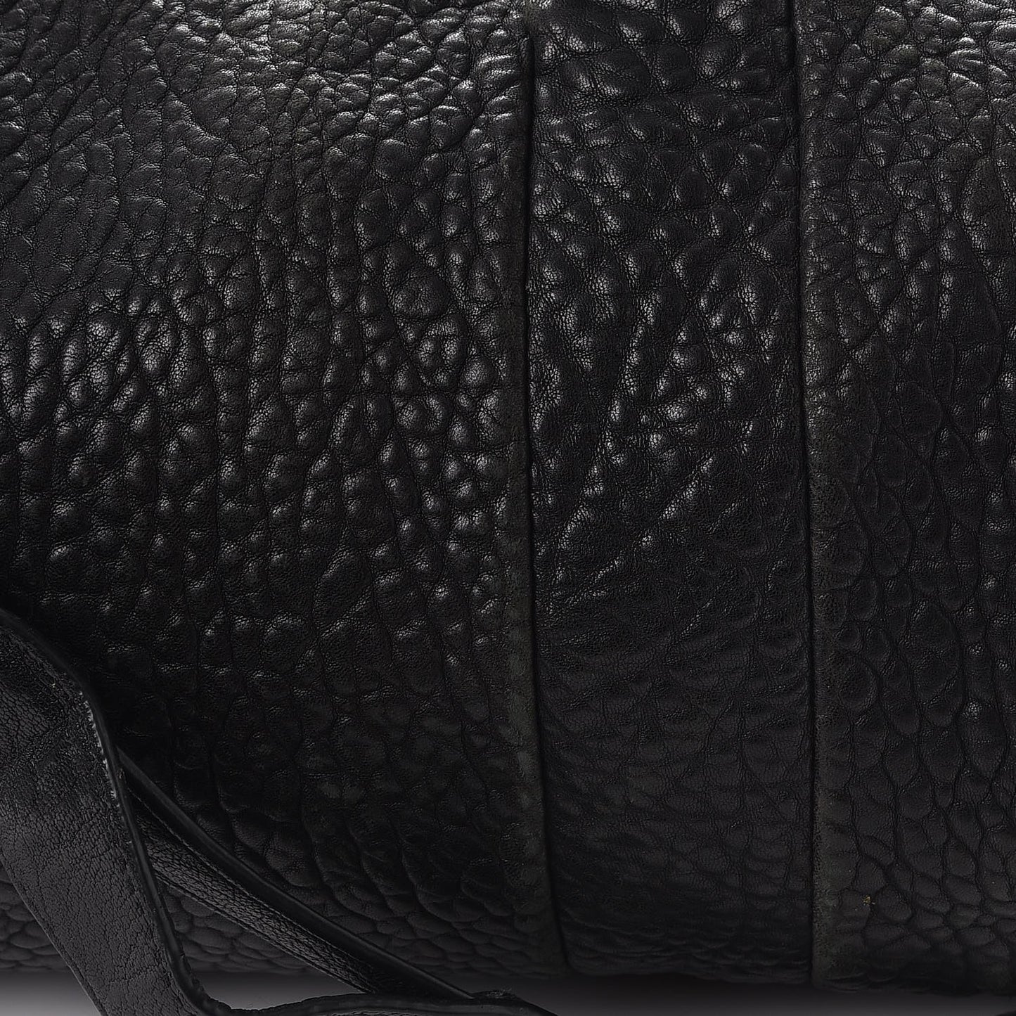 Pebbled Lambskin Rocco Black Rose Gold Hardware