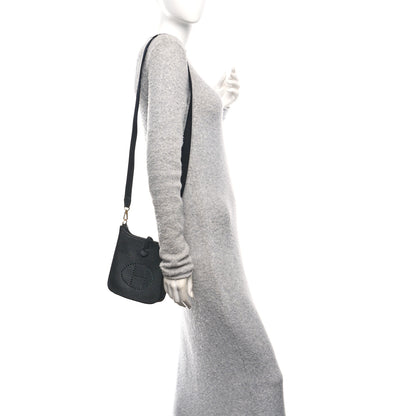 Hermes Taurillon Clemence Evelyne TPM Black 2 of 10